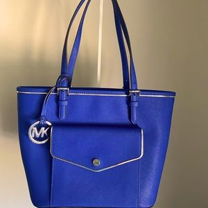 Michael Kors Blue Tote Bag